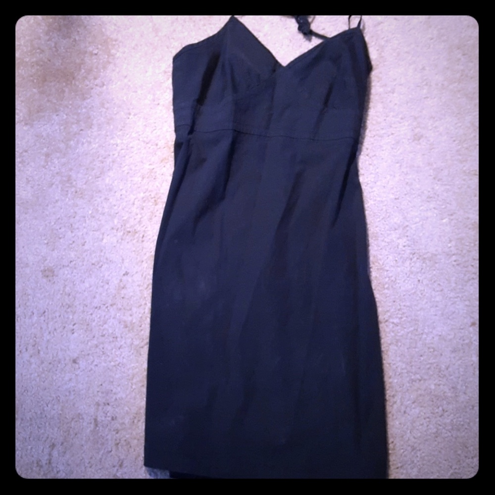 Black tie-neck halter dress size 1 by Gap